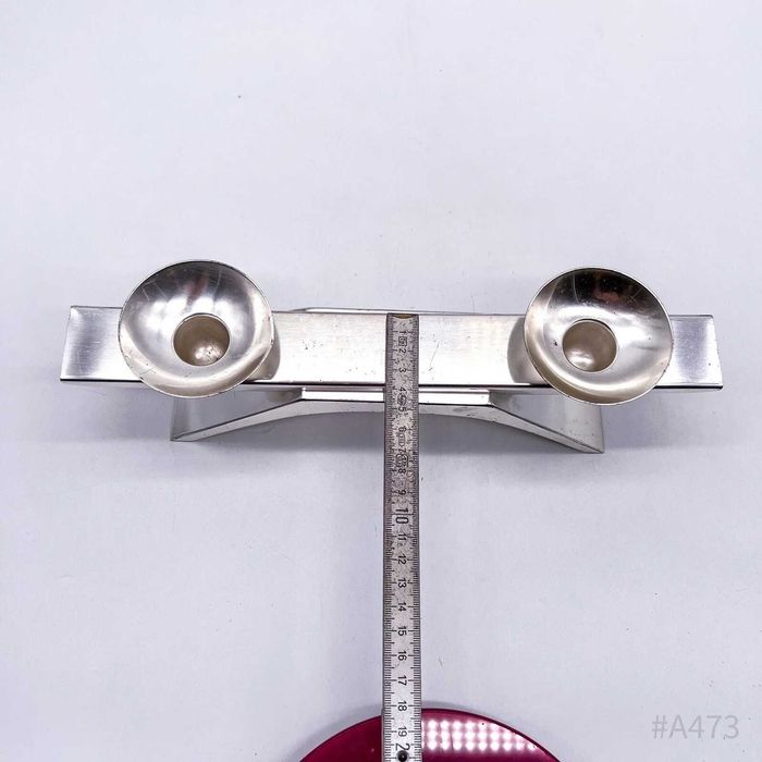 suport lumnare pentru terasa gradina argintat WMF designer Wagenfeld