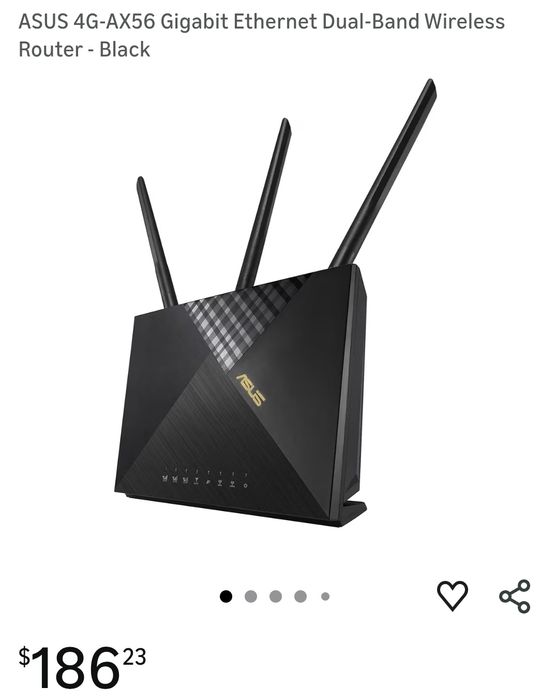 Рутер Asus 4G-AX56 със SIM слот