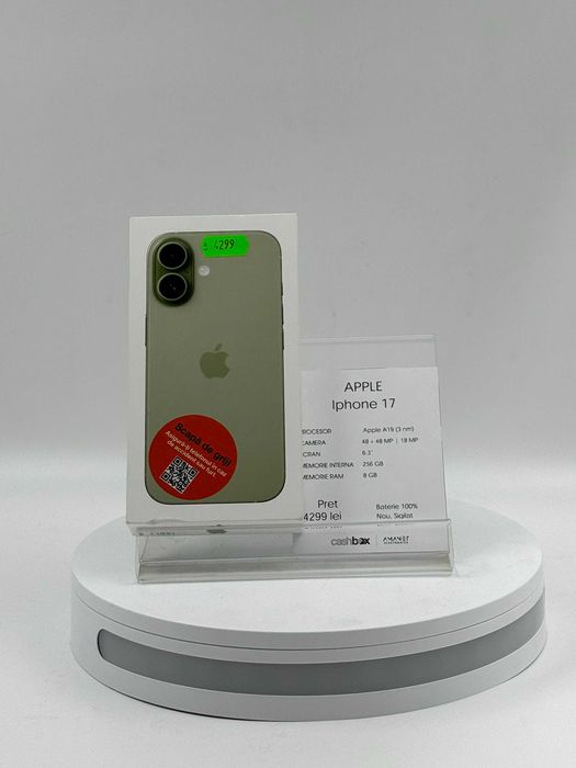Apple iPhone 17 256 GB Nou Sigilat Garantie 24 luni CashBox
