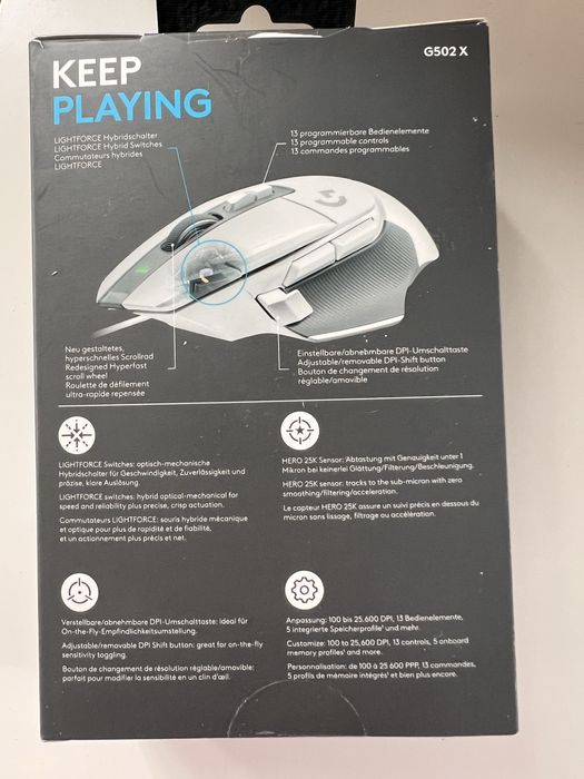 Игровая мышка Logitech g502x