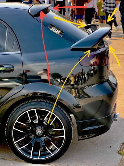 Спойлер WTCC для Chevrolet Lacetti Hatchback (хэтчбэк)
