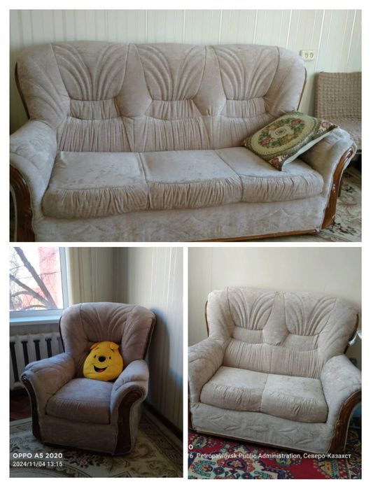 Продам диван с креслом и мини диван