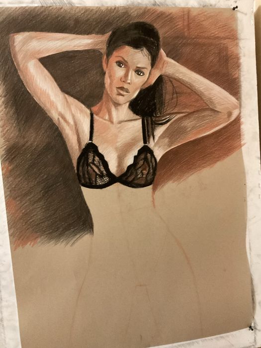 Художник сделает рисунки, портреты. Сангина, уголь.