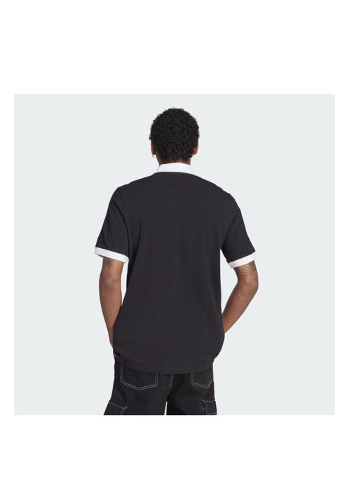 Поло adidas однотонный черный