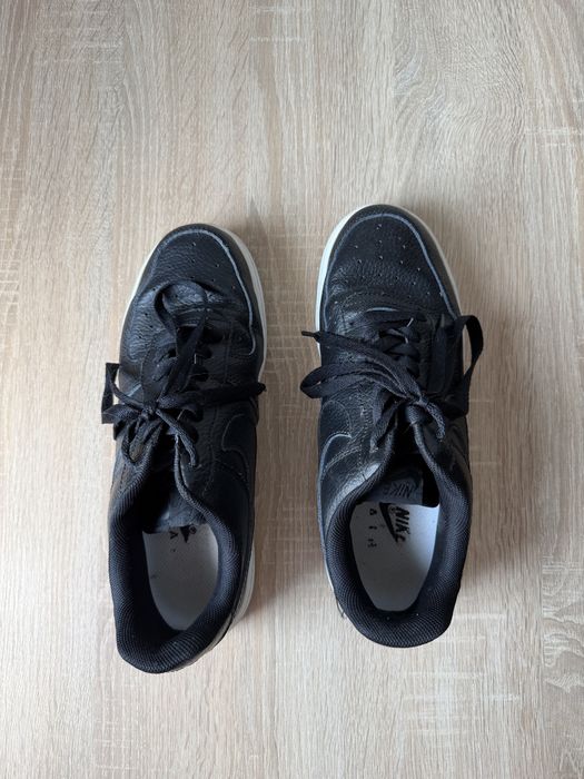 Papuci Nike Air Force 1, negru cu alb, mărime 42