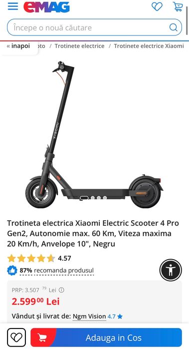 Trotinetă Xiaomi pro 4 Gen 2