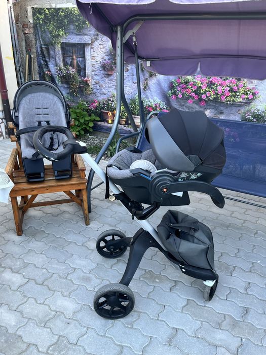 Carucior 3 in 1 Stokke explory  v6 full accesorizat