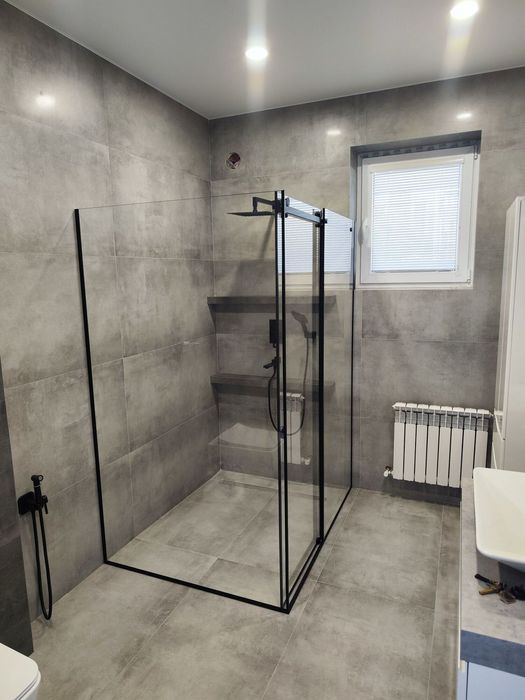 Душевые стеклянные перегородки