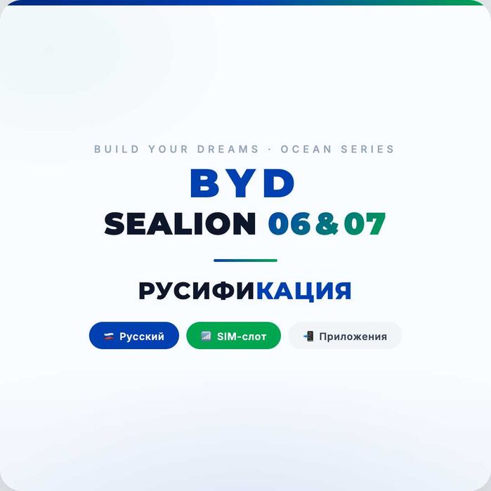 BYD Sealion 06, Sealion 07 заговорит по-русски! SIM + Яндекс за 1 день