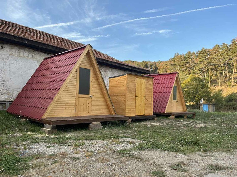 A-frame сглобяеми дървени къщички
