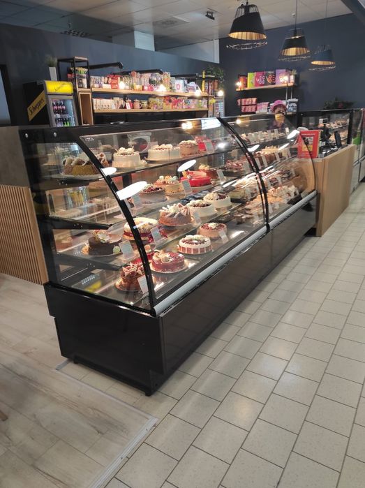 Vitrine cofetarie / patiserie / VDL 158 - Geam curbat