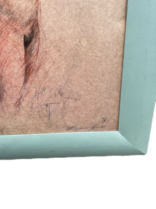 Tablou / Gravură înrămată Mircia Dumitrescu – Studiul nudului (Print / Gravură)
