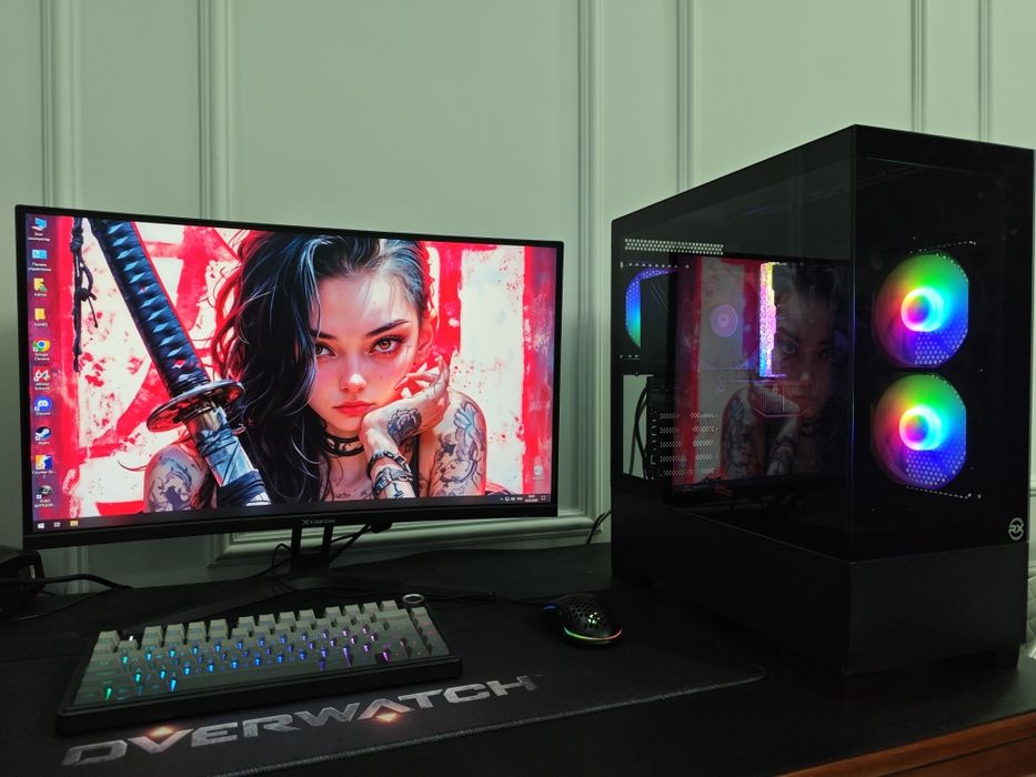 Мощный игровой компьютер Core i5 14400f, RTX5060 8Gb, ОЗУ 16Gb, SSD 1T