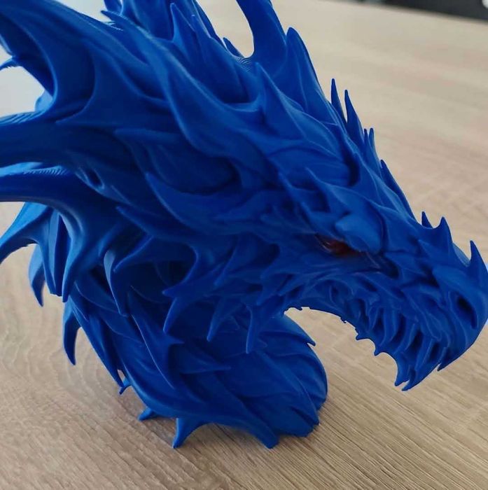 Син дракон  – 3D принтирана фигура
