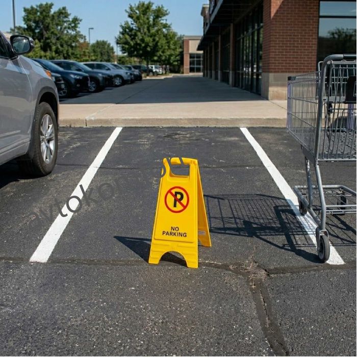 Сгъваем антипаркинг Автомобилен знак „No Parking“ – Преносим ограничител За Паркинг С Код М 7761