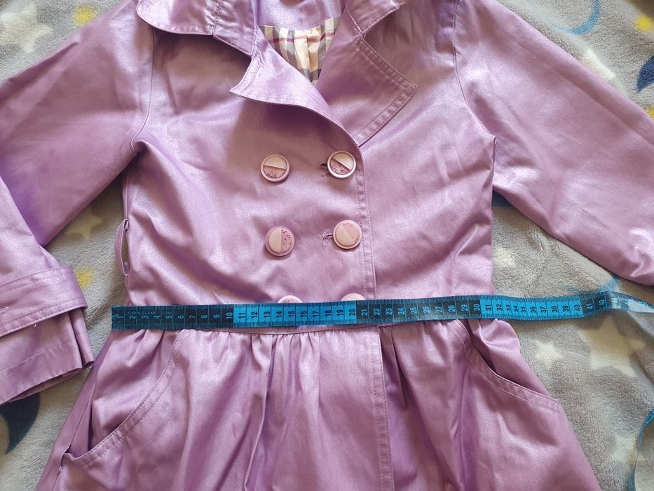 Плащ осенний для девочки 5-6 лет