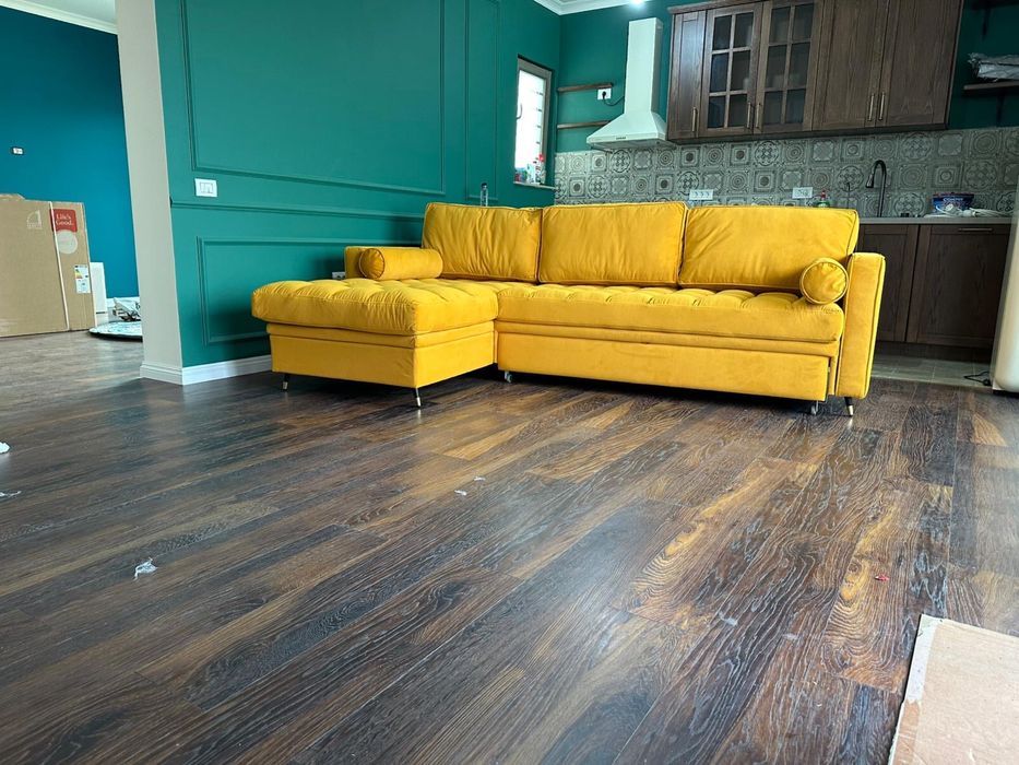 Vand Canapea in L NOUA, extensibila, cu lada de depozitare