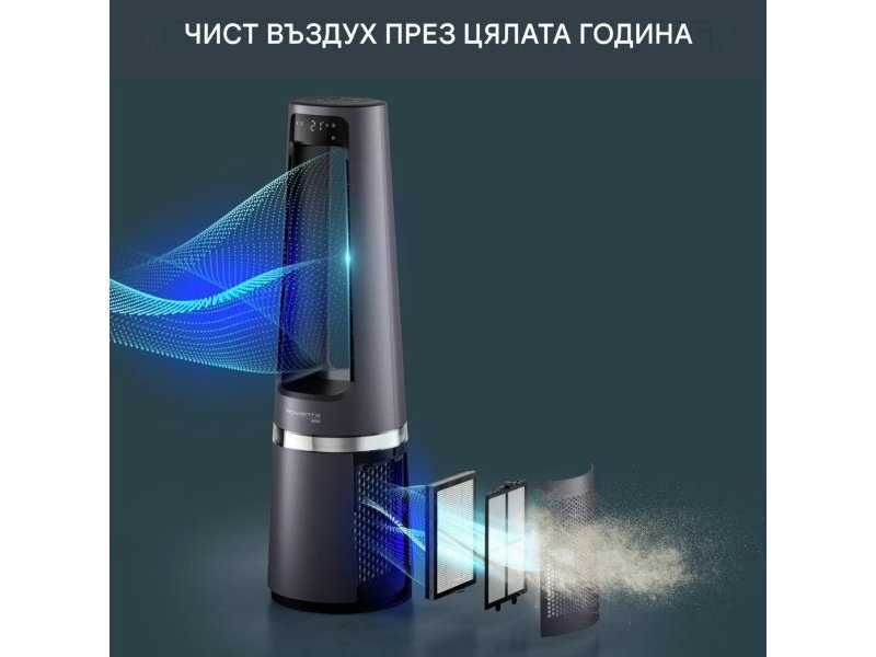 Пречиствател за Въздух, Вентилатор и Отоплител 3 в 1 Rowenta Eclipse QU5062, 2100 W