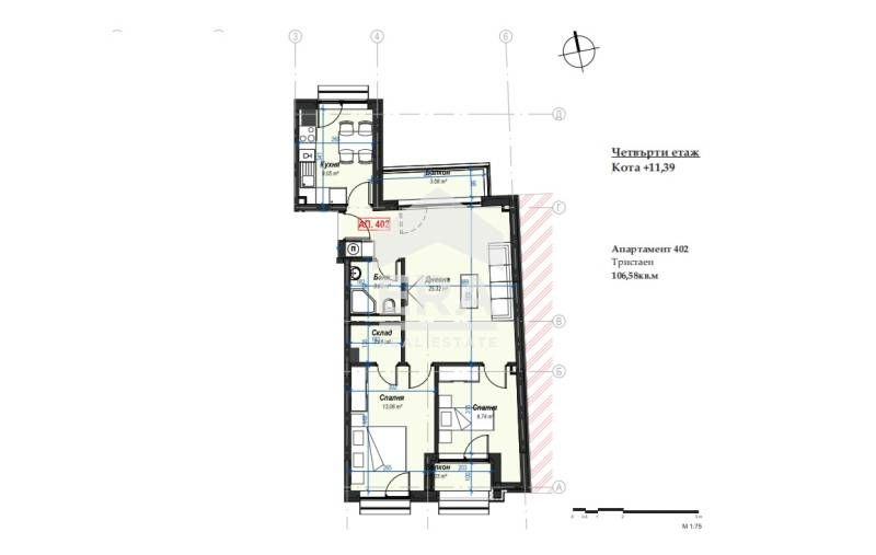 Продава се Четиристаен апартамент в София, Банишора - 106 кв.м за 1179 €/кв.м - Снимка #1