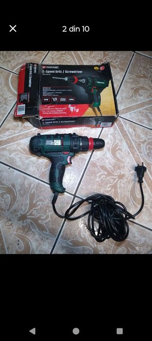 Masina de insurubat si gaurit PARKSIDE PNS300,
cu doua trepte de turaț