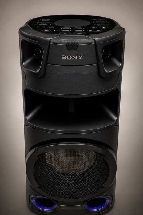 Аудио Тонколона SONY MHC-V73D, Hi-Fi, Jet Bass Booster, Party music, Party lights, Dj Effects, Bluetooth, NFC, LDAC, USB, DVD, HDMI, Черен