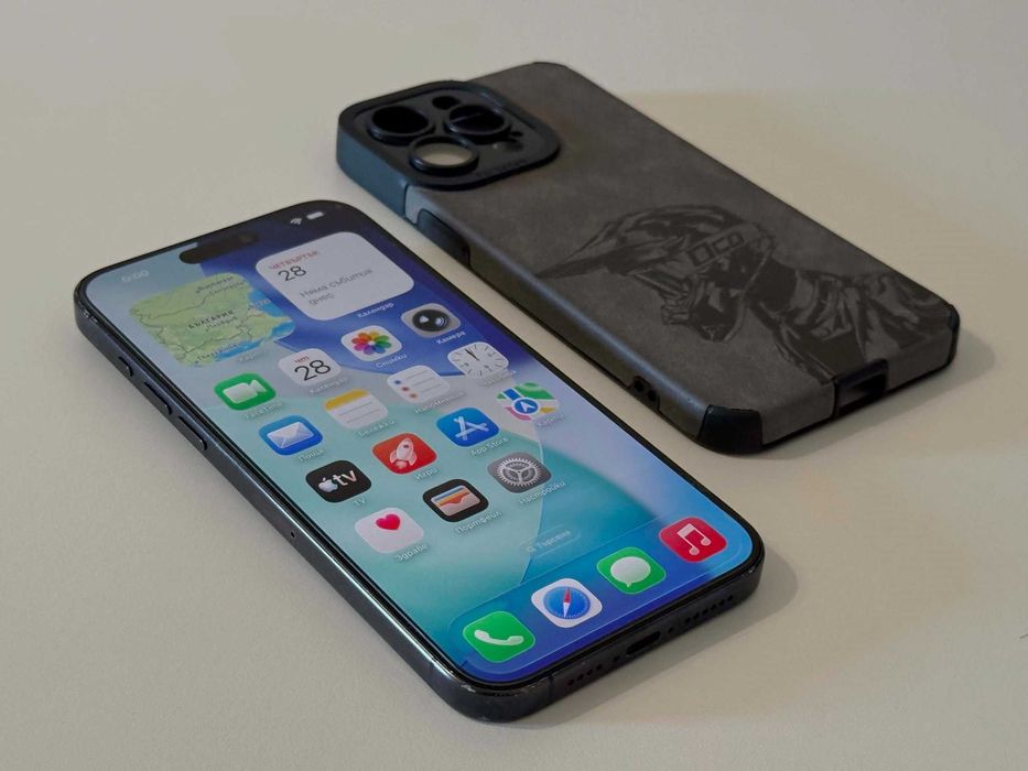 Бартер! iPhone 15 Pro Max Blue Titanium (Син) 90% Батерия