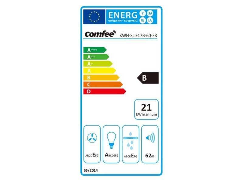 Кухненски Абсорбатор за Вграждане с LED Осветление COMFEE' SLIF17B-60
