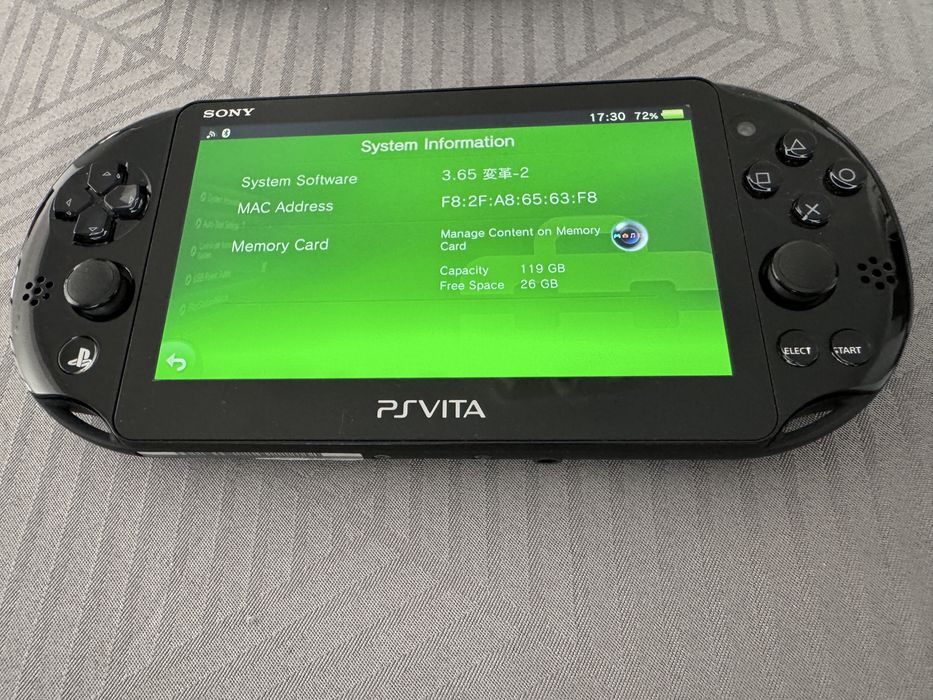 Vând PS Vita Slim Modat – Card 128GB + Grip Ergonomic + Husă
