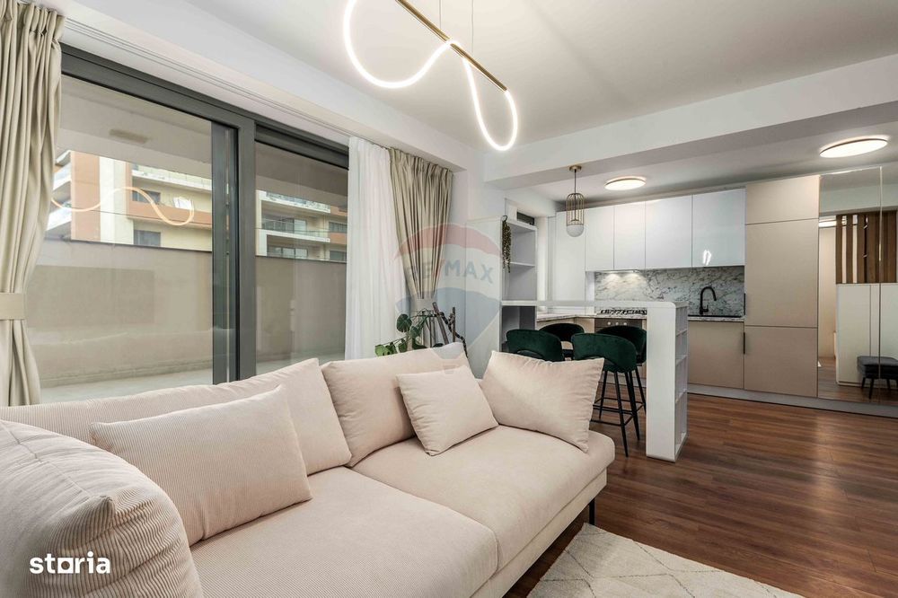 Apartament 2 camere studio cu terasă generoasă 50 mp prima inchiriere — fotografia 2