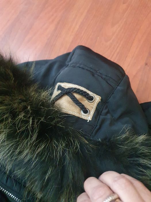 Зимно палто ватирано с лисица Argentina. Р С