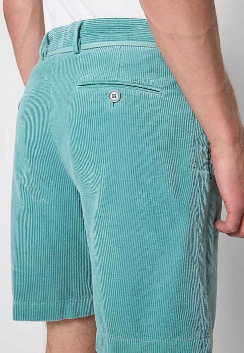 Aspesi, Pantaloni scurți din catifea, Turcoaz, M