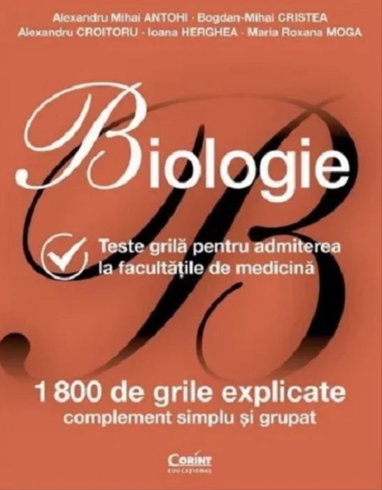 Biologie - Teste grila pentru admiterea la facultatile de medicina