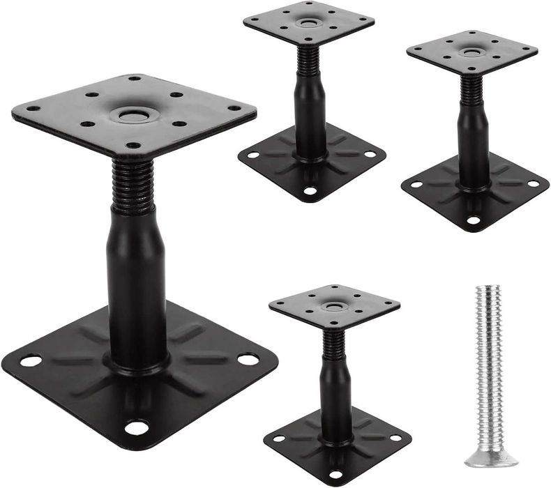 Suport stalp regtabil, Akolafe, 10-15cm, 75x95mm, otel