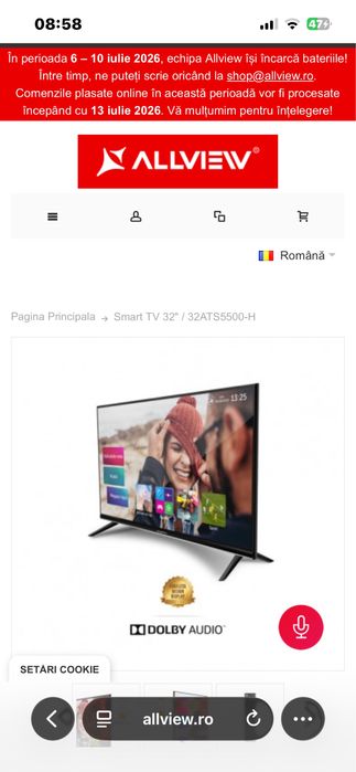 Schimb smart tv allwiew dewalt makita bosch scule