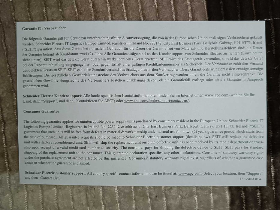 APC by Schneider Electric BV1000I-GR