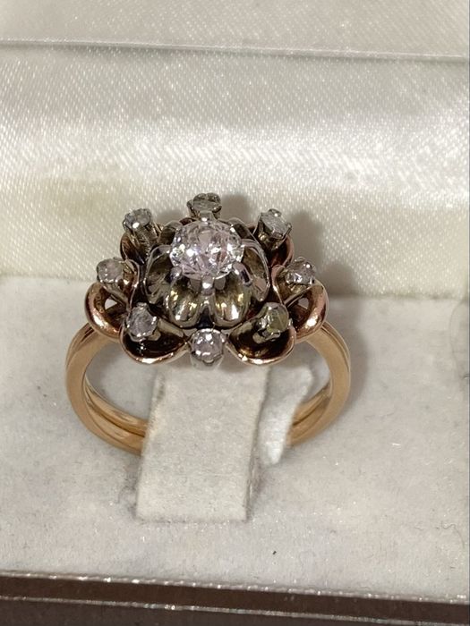 Inel vintage aur 18kt.cu diamant 0.45ct