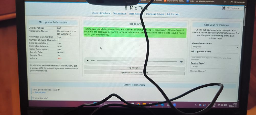 Уеб Камера Logitech C270 HD