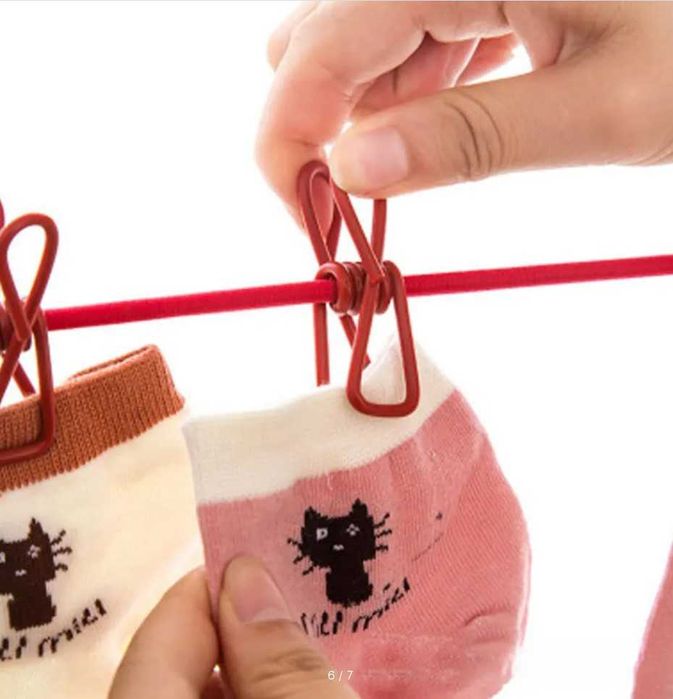 Сушильная веревка для одежды, выдвижная, переносная