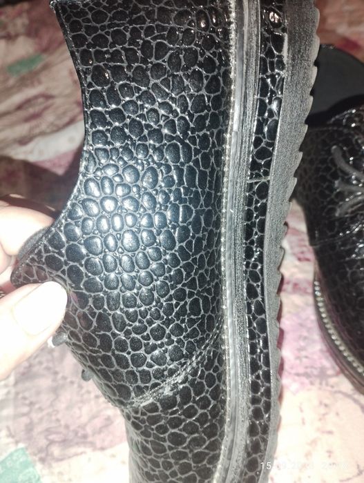 Обувки естествена змийска кожа