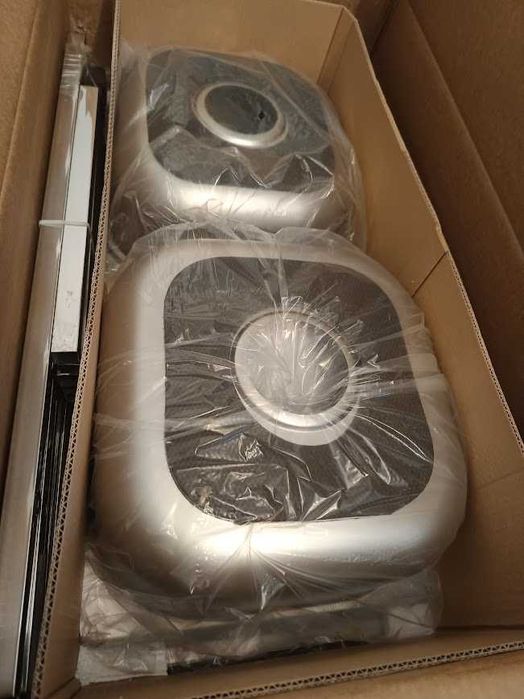 Chiveta spalator inox 2 cuve cu suport  77x42cm uz casnic restaurant