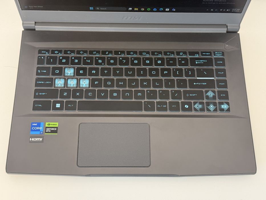 Laptop Gaming MSI Thin 15 RTX 4050 6GB, I7 13620H, 16GB RAM