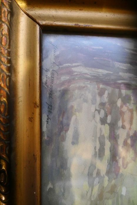 Iasi de Jean Leon Cosmovici (1888-1952) Semnat datat 1924 Targul Ocna