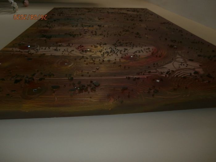 UNICAT-Tablou abstract 3 D  "EXPANSIONE "-compozitie,medii mixte