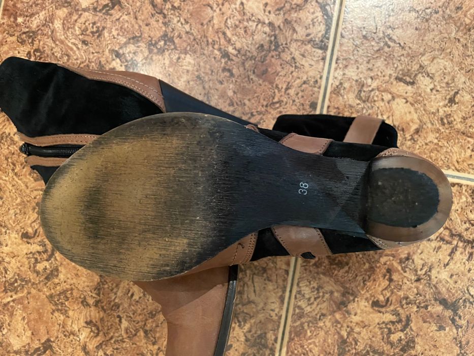 Дамски боти естествена кожа 38 номер