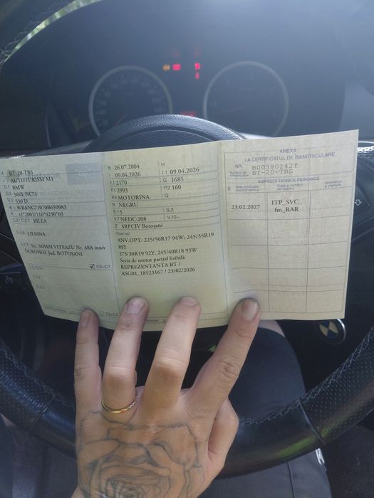 Vând bmw e60 530D/218cp