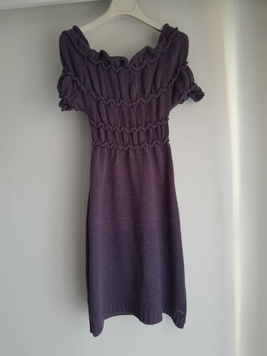 Rochie mov tricotata