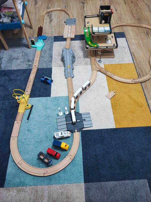 Комплект дървен влак