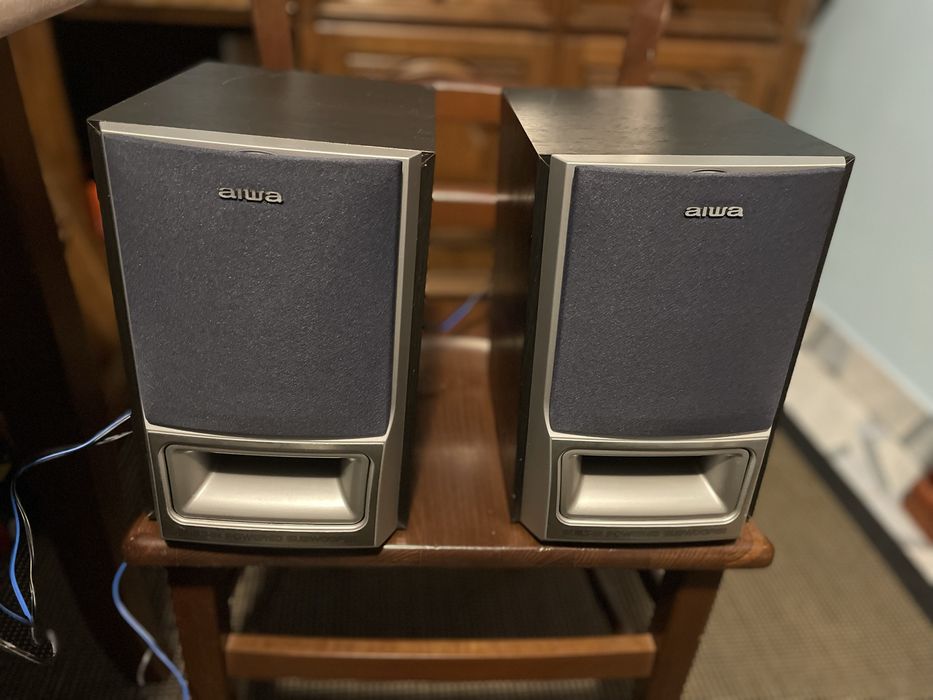Boxe vintage aiwa cu subwoofer