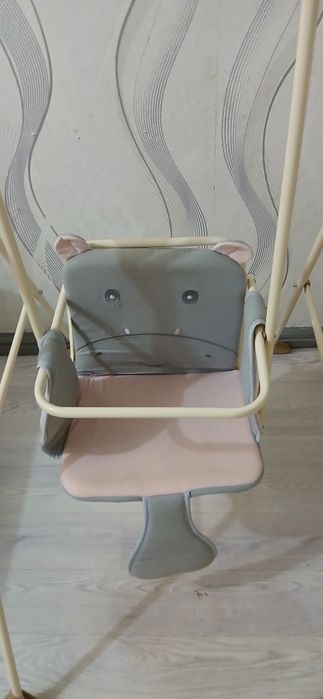 Качели детские серая