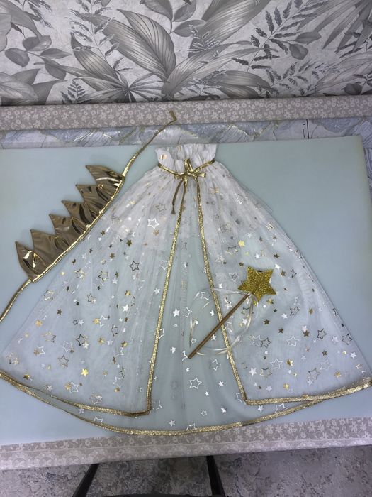 Костюм Новогодний Набор принцессы-волшебницы,накидка,корона,палочка